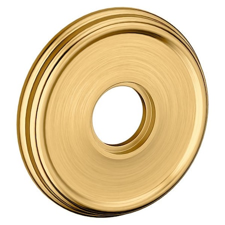 Baldwin Passage Pair Rosettes Lifetime Satin Brass 5078.044